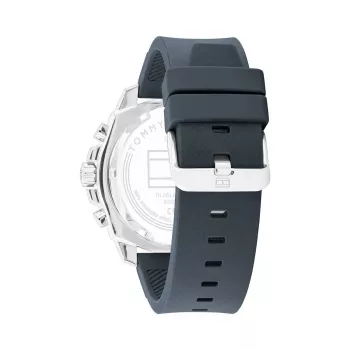 Tommy Hilfiger vyriškas analoginis kvarcinis laikrodis 1710687, 48 mm, nerūdijantis plienas, mėlynas ciferblatas