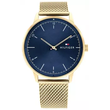 Tommy Hilfiger Vyriškas 1791877 Analoginis Kvarcinis Laikrodis 43mm Nerūdijantis Plienas Mėlynas Ciferblatas