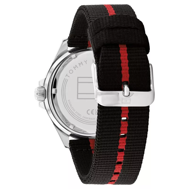 Tommy Hilfiger vyriškas analoginis kvarcinis laikrodis 1792010, 43 mm, nerūdijantis plienas, mėlynas ciferblatas