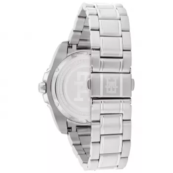 Tommy Hilfiger vyriškas 1792131 analoginis kvarcinis laikrodis 42mm mėlynas ciferblatas ruda oda