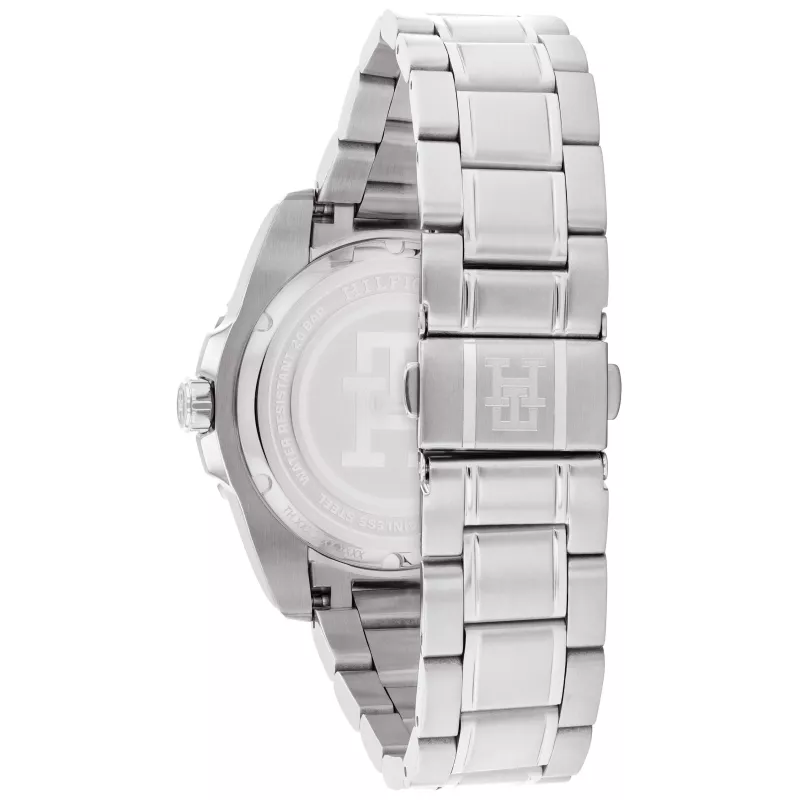 Tommy Hilfiger vyriškas 1792131 analoginis kvarcinis laikrodis 42mm mėlynas ciferblatas ruda oda