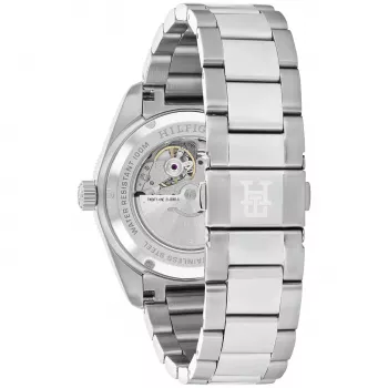 Tommy Hilfiger vyriškas 1792154 kvarcinis nerūdijančio plieno laikrodis 40mm mėlynu ciferblatu