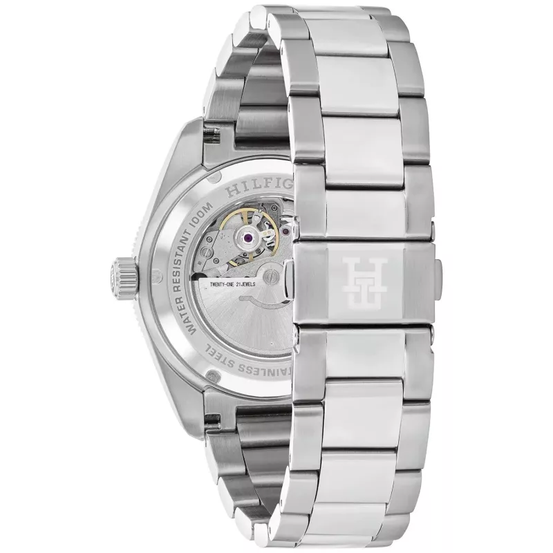 Tommy Hilfiger vyriškas 1792154 kvarcinis nerūdijančio plieno laikrodis 40mm mėlynu ciferblatu