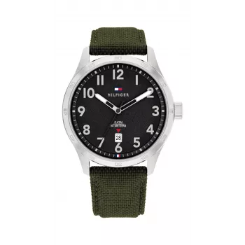 Vyriškas Tommy Hilfiger Damon kvarcinis analoginis laikrodis 1710593 43mm mėlynas ciferblatas nerūdijantis plienas