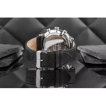 Tommy Hilfiger Vyriškas Damon kvarcinis nerūdijančio plieno laikrodis 40mm mėlynu ciferblatu 1710565