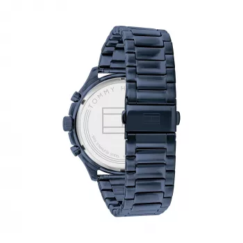 Vyriškas Tommy Hilfiger Damon kvarcinis laikrodis 1791853 44mm mėlynas silikonas