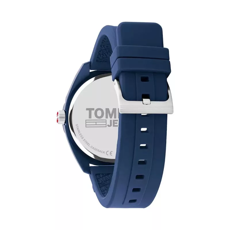Vyriškas Tommy Hilfiger Damon kvarcinis laikrodis 1791927, 45 mm, mėlynas ciferblatas, nerūdijančio plieno tinklelio apyrankė