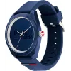 Vyriškas Tommy Hilfiger Damon kvarcinis laikrodis 1791927, 45 mm, mėlynas ciferblatas, nerūdijančio plieno tinklelio apyrankė