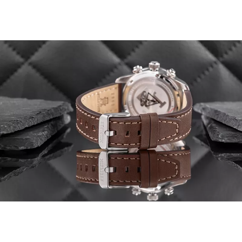 Tommy Hilfiger Vyriškas Damon Laikrodis 1792166 40mm Mėlynas Ciferblatas Ruda Oda