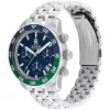 Tommy Hilfiger Vyriškas Damon kvarcinis laikrodis 1792185 41mm mėlynas ciferblatas nerūdijantis plienas