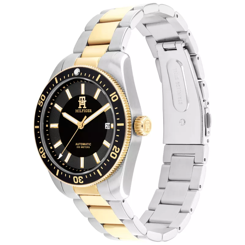 Tommy Hilfiger Vyriškas Deacon Kvarcinis Laikrodis 40mm Mėlynas Ciferblatas Nerūdijančio Plieno Tinklelis