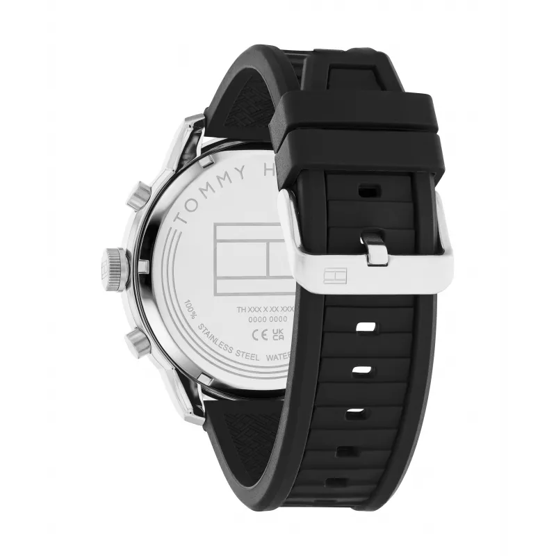 Tommy Hilfiger vyriškas laikrodis Decker Quartz Analog 1792074 44mm nerūdijantis plienas mėlynas ciferblatas