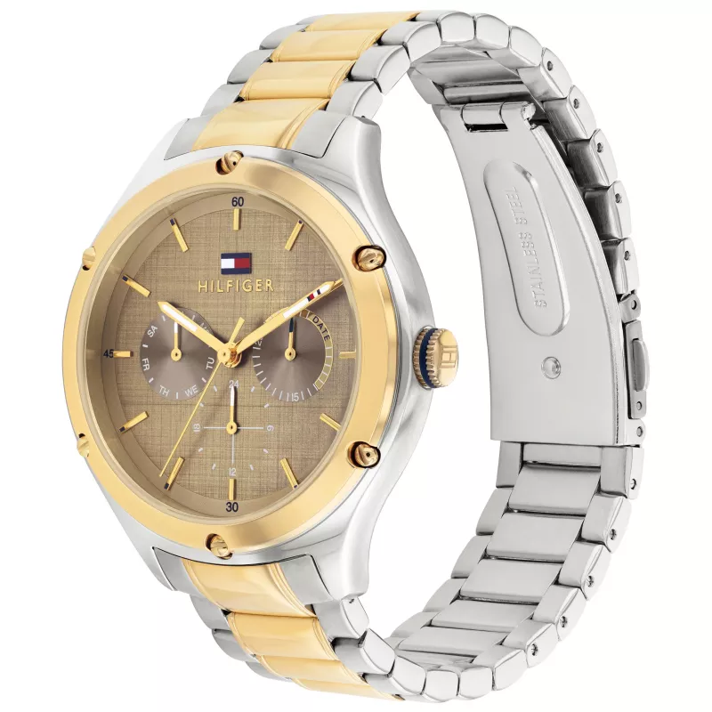 Tommy Hilfiger Vyriškas Decker kvarcinis laikrodis 1782658 40mm mėlynu ciferblatu, nerūdijantis plienas