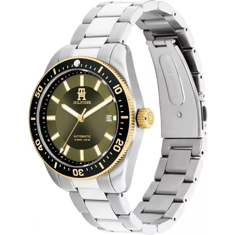 Tommy Hilfiger Vyriškas Decker Kvarcinis Laikrodis 1792155 40mm Mėlynas Ciferblatas Nerūdijantis Plienas