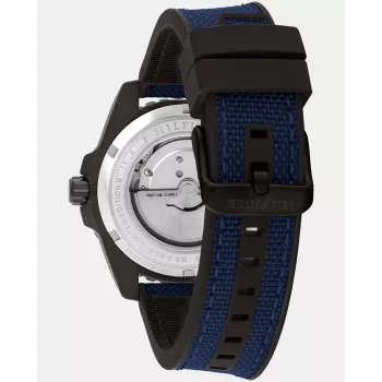 Tommy Hilfiger Vyriškas Decker Kvarcinis Laikrodis 1792160 42mm Nerūdijantis Plienas Mėlynas Ciferblatas