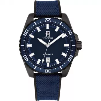 Tommy Hilfiger Vyriškas Decker Kvarcinis Laikrodis 1792160 42mm Nerūdijantis Plienas Mėlynas Ciferblatas