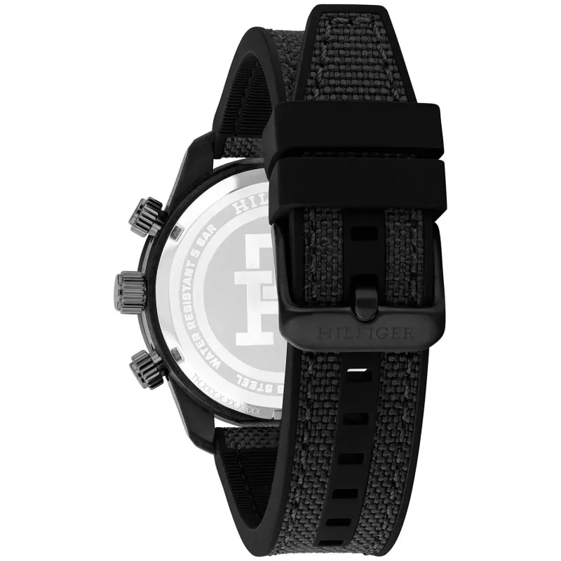 Tommy Hilfiger Men's Decker Quartz Watch 1792182 41mm Blue Dial Brown Leather