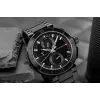 Tommy Hilfiger vyriškas laikrodis Decker Quartz 44mm nerūdijantis plienas mėlynas ciferblatas ruda oda