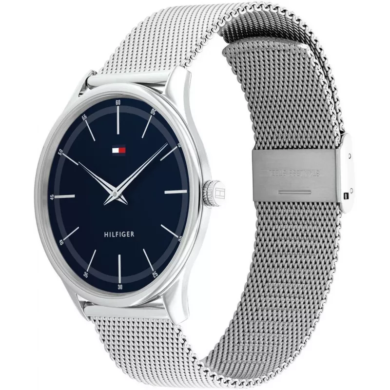 TOMMY HILFIGER Men's TH Sport Quartz Watch 40mm Blue Dial Brown Leather Strap 1710468