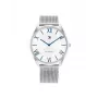 TOMMY HILFIGER Vyriškas laikrodis 1710512 43mm mėlynas ciferblatas ruda odinė apyrankė