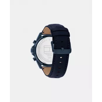 TOMMY HILFIGER Vyriškas laikrodis 1710655 48mm Nerūdijantis plienas Mėlynas ciferblatas