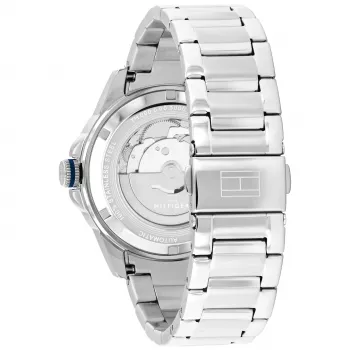 Tommy Hilfiger vyriškas laikrodis 1710695 42mm mėlynu ciferblatu, nerūdijančio plieno tinkleliu