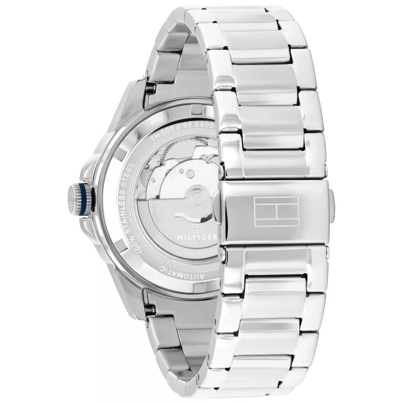 Tommy Hilfiger vyriškas laikrodis 1710695 42mm mėlynu ciferblatu, nerūdijančio plieno tinkleliu