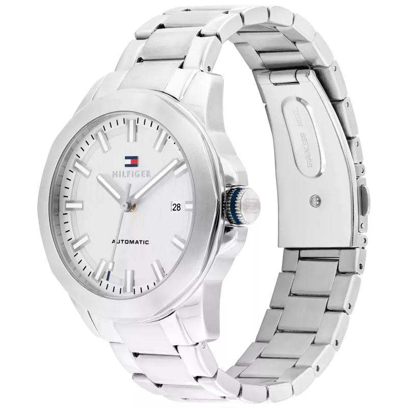 Tommy Hilfiger vyriškas laikrodis 1710695 42mm mėlynu ciferblatu, nerūdijančio plieno tinkleliu