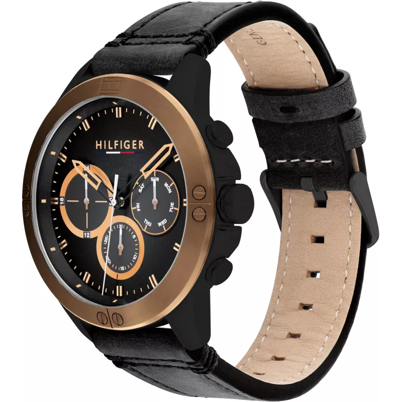 Tommy Hilfiger vyriškas laikrodis 1791893 46mm nerūdijantis plienas mėlynas ciferblatas