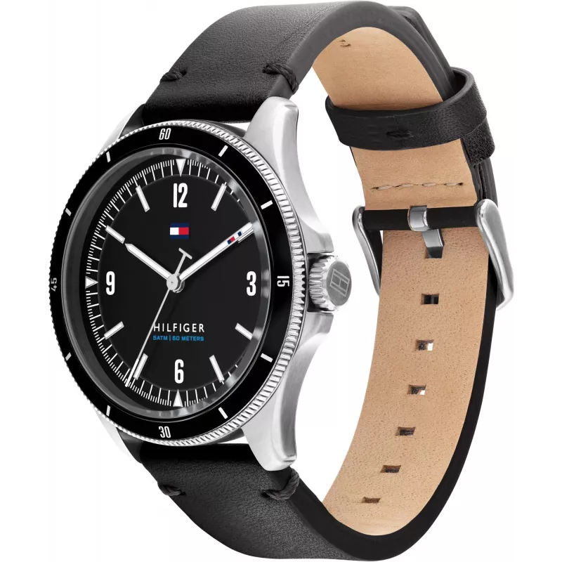 Vyriškas laikrodis Tommy Hilfiger 1791904 44mm Nerūdijantis plienas Mėlynas ciferblatas