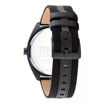 Tommy Hilfiger vyriškas laikrodis 1792039 45 mm mėlynas ciferblatas ruda oda