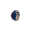 Tommy Hilfiger vyriškas laikrodis 1792041 45 mm mėlynu ciferblatu, rudo odos dirželiu