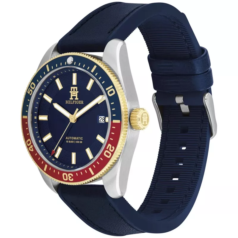Tommy Hilfiger vyriškas laikrodis 1792141 40mm nerūdijantis plienas mėlynas ciferblatas
