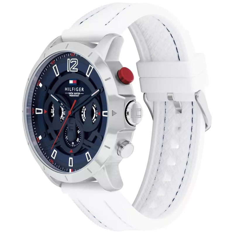 Tommy Hilfiger vyrų laikrodis 1792148 46mm nerūdijantis plienas mėlynas ciferblatas
