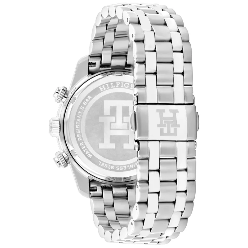 Tommy Hilfiger Men's Watch 1792157 41mm Blue Dial Brown Leather
