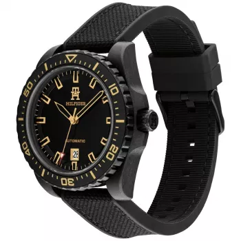 Tommy Hilfiger Men's Watch 1792159 42mm Blue Dial Brown Leather