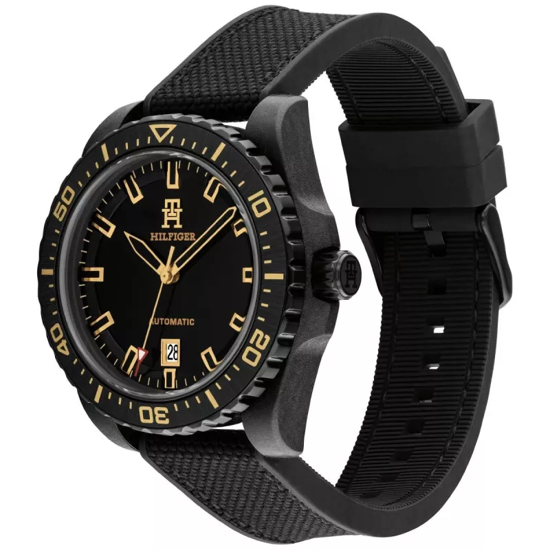 Tommy Hilfiger Men's Watch 1792159 42mm Blue Dial Brown Leather