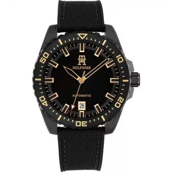 Tommy Hilfiger Men's Watch 1792159 42mm Blue Dial Brown Leather