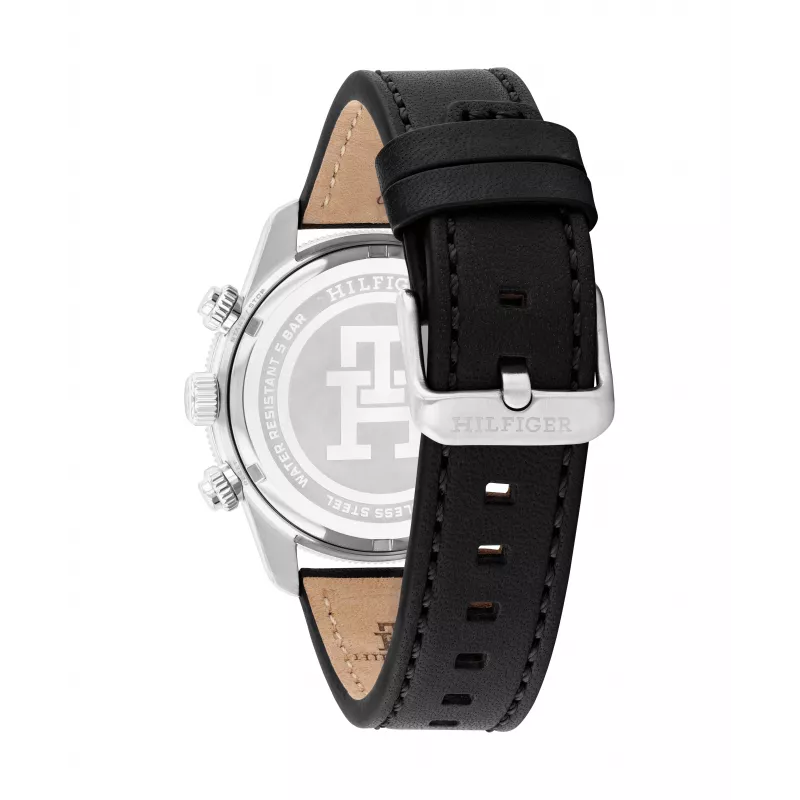 Tommy Hilfiger vyrų laikrodis 1792162 41mm nerūdijantis plienas mėlynas ciferblatas ruda oda