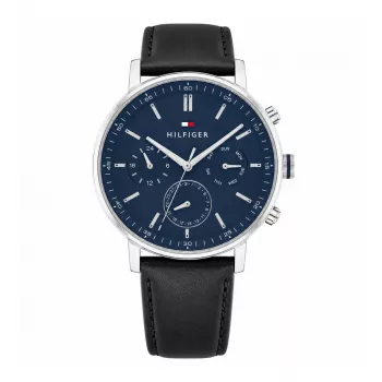 Tommy Hilfiger vyriškas laikrodis 2770161 - 44mm mėlynas ciferblatas, nerūdijančio plieno apyrankė