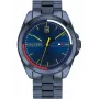 Vyriškas laikrodis Tommy Hilfiger TH1791689 44mm mėlynas ciferblatas ruda odinė juosta