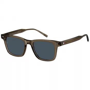 Tommy Hilfiger TH-2127-S-09Q Vyriški akiniai nuo saulės Matiniai juodi pilki 51mm