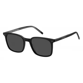 TOMMY HILFIGER TH1938S80753I Unisex akiniai 53/14/145 mm juodas rėmelis pilki lęšiai