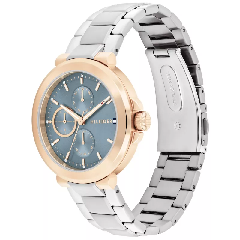Tommy Hilfiger Unisex Watch 1782754 38mm Stainless Steel Leather Blue