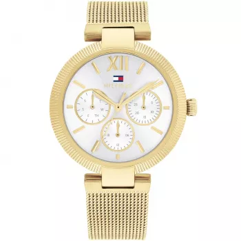 Tommy Hilfiger Women's 1782694 Quartz Analog Watch 36mm Silver Stainless Steel Mesh
