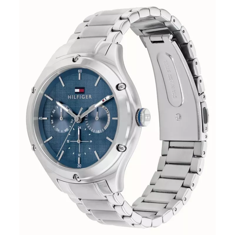 Tommy Hilfiger Women's Blake Quartz Analog Watch 40mm Silver Stainless Steel Mesh 1782657