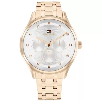 Tommy Hilfiger Women's Pippa Quartz Analog Watch 38mm Silver Stainless Steel 1782752