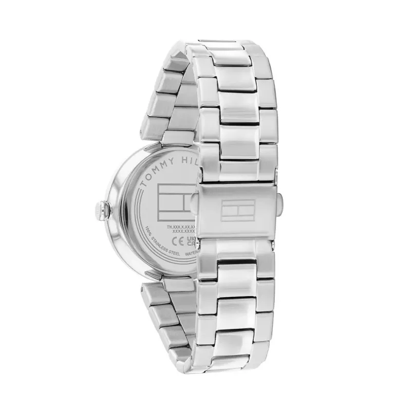 Tommy Hilfiger Women's Pippa Quartz Watch 34mm Silver Stainless Steel Mesh