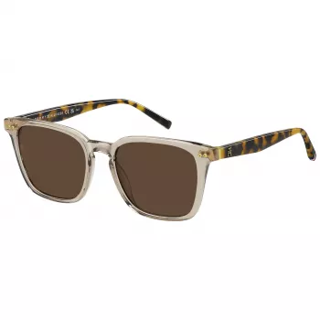 Tommy Hilfiger moteriški akiniai nuo saulės TH-2158-S-10A juodi/pilki 52mm