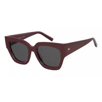 TOMMY HILFIGER Moteriški akiniai nuo saulės TH-2223-S-LHF 53/19/140 mm Juodas acetatas Pilki polikarbonatiniai lęšiai UV400